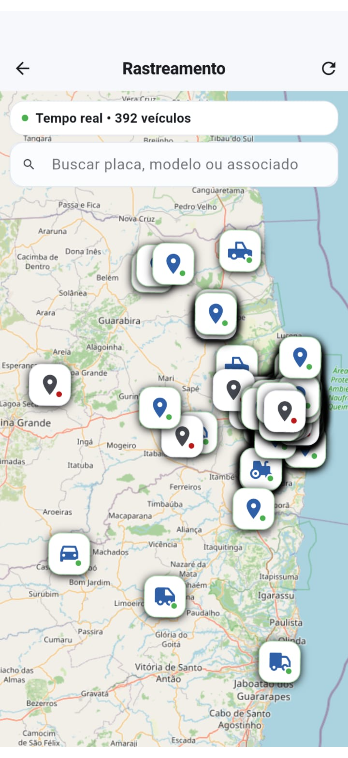 Tela 4 do GestorTrack Manager